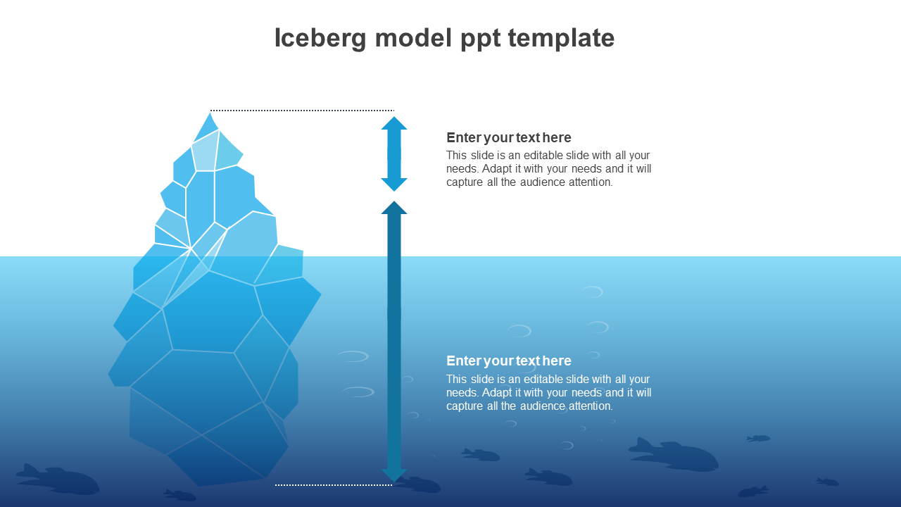 iceberg model ppt template